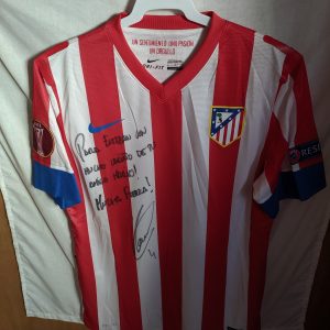 Match Worn - Atletico de Madrid - 4 Mario Suarez - dedicada