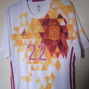 Player Issue / Match Worn y firmada - Seleccion de España - 22 Nolito