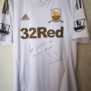 Match Worn y firmada - Swansea City - centenario - 11 Pablo Hernandez